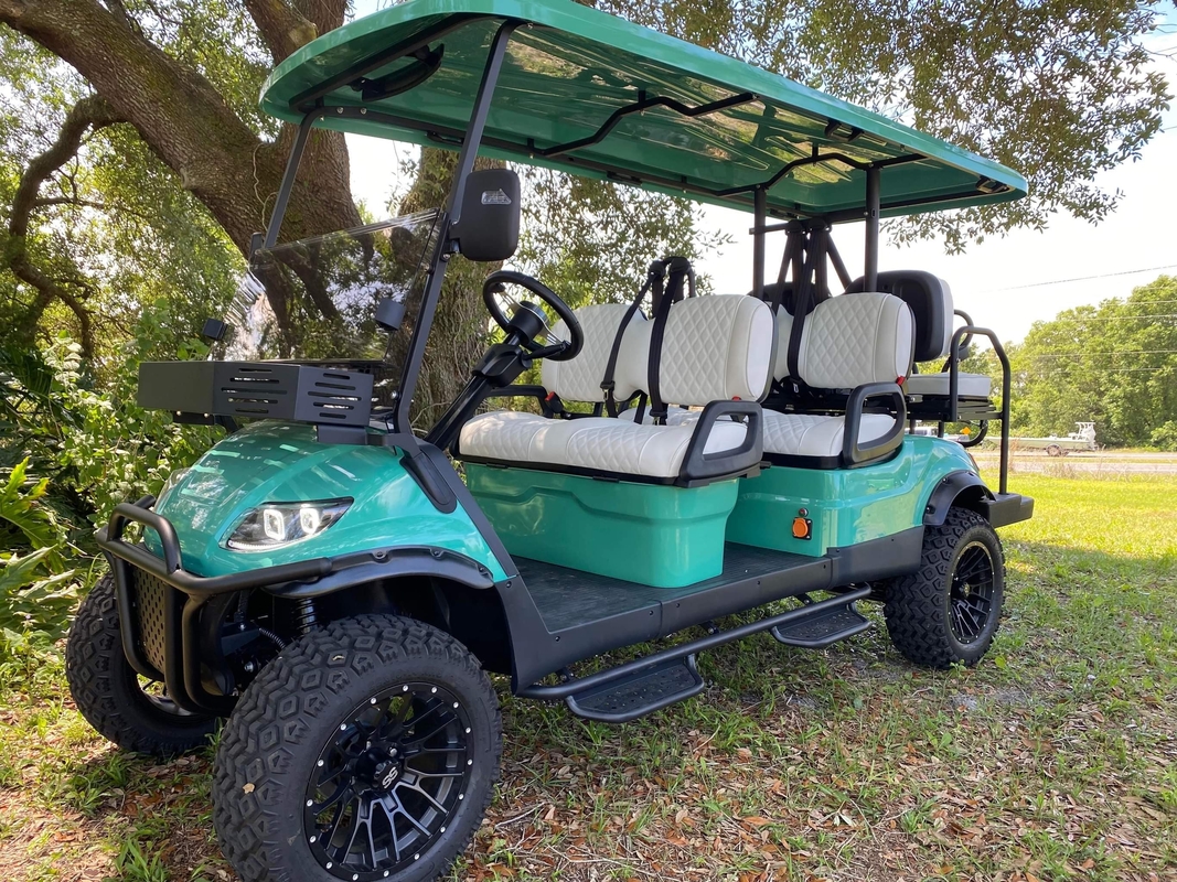 4-miejscowy, wysokiej klasy, z możliwością rozbudowy TOP samochód golfowy EV4 + 2G 25 mil na godzinę Konfigurowalny kolor