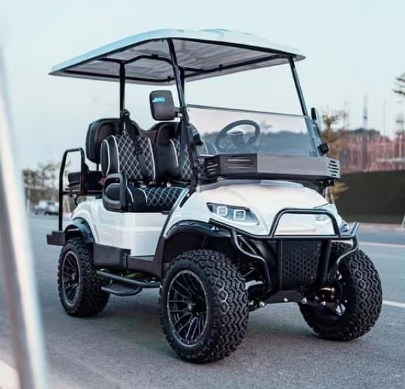 Konfigurowalny kolor Wysokiej klasy TOP samochód golfowy EV2 z możliwością rozbudowy 25 mil na godzinę 48 V