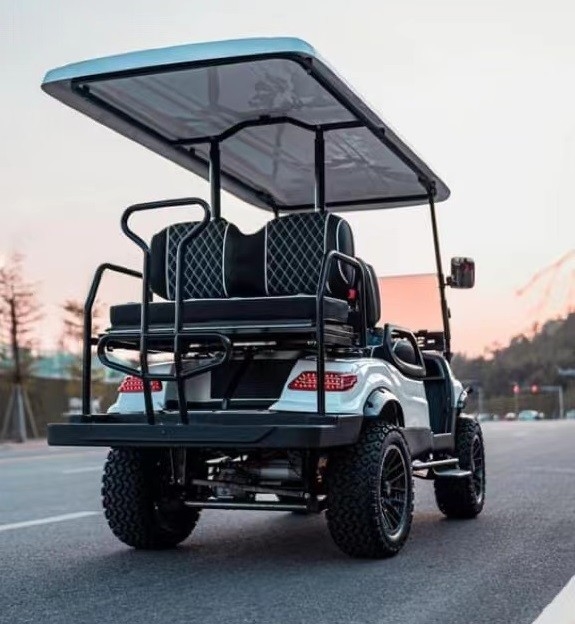 Konfigurowalny kolor Wysokiej klasy TOP samochód golfowy EV2 z możliwością rozbudowy 25 mil na godzinę 48 V