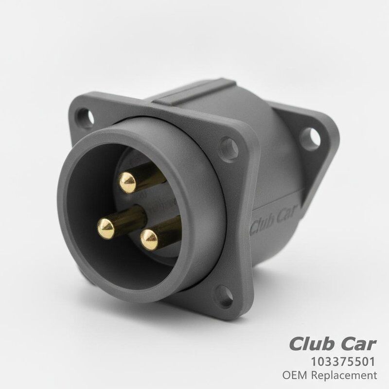 Gniazdo ładowarki Club Car Precedent 103375501 Wymiana OEM Obudowa z bezpośrednim dopasowaniem Kołki odporne na korozję